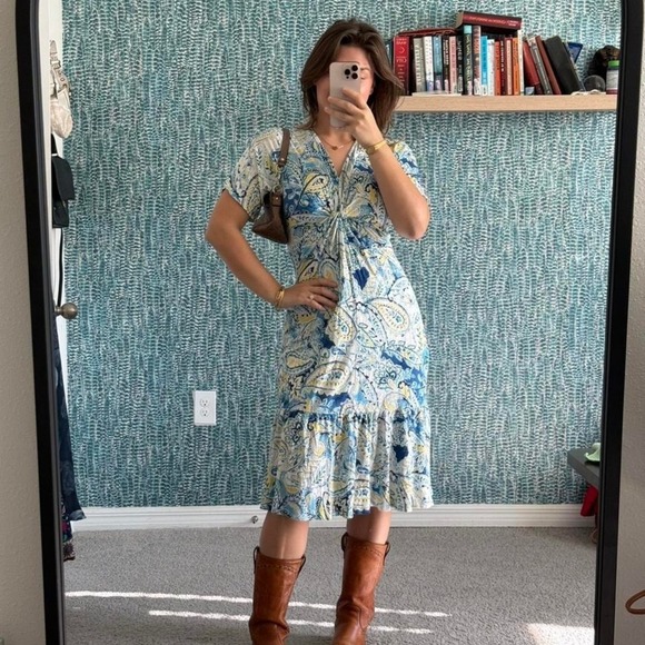 Ralph Lauren Dresses & Skirts - Ralph Lauren CottageCore Blue and yellow dress